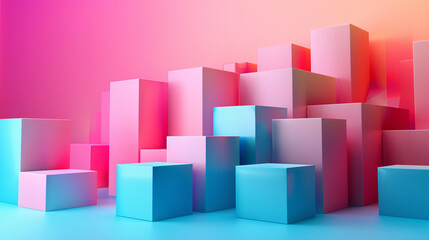 Fototapeta premium 3D render of a minimalistic house design isolated on a white background