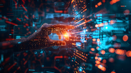 Digital disruption transformation digitalization innovation technology business concept