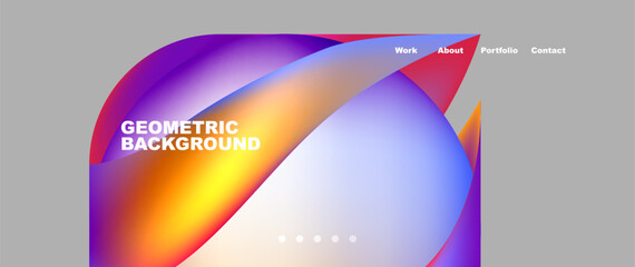 Dynamic flowing shapes concept design composition. Vector Illustration For Wallpaper, Banner, Background, Card, Book Illustration, landing page