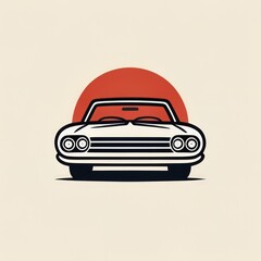retro car illustration, retro car background, retro car design, illustration of a car, logo car, icon car, symbol card