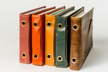 Realistic photograph of a complete Binders,solid stark white background, focused lighting