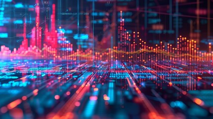 Obraz premium Business audit stock financial finance management on analysis data strategy with graph accounting marketing or report chart economy investment research profit concept. Generative AI