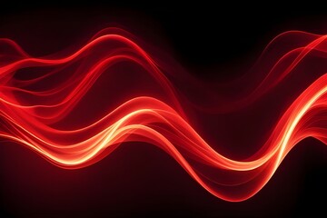 red abstract waves background, backgrounds 