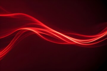   abstract red neon wave background, backgrounds 