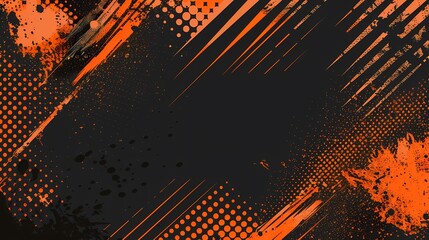 abstract modern elegant background with black and orange color