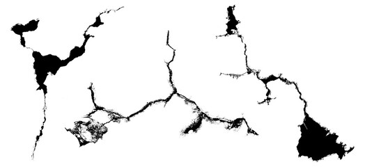 Cracks and dirty set pack png transparent background macro