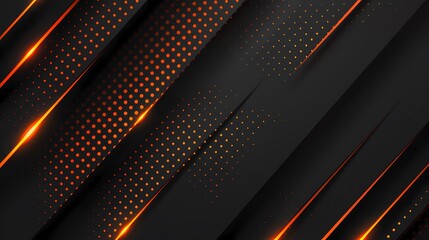 abstract modern elegant background with black and orange color