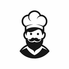 Chef mascot logo design vector art illustration. Restaurant Use as food delivery service design.