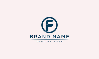 Logo design letter F . Elegant modern. Vector template.