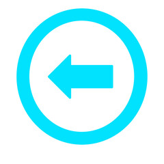 turn left arrow rounded icon vector design