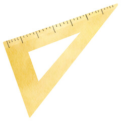 Triangular Ruler Watercolor