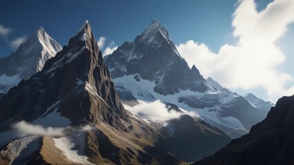 Fototapeta premium background of beautiful and peaceful mountain views