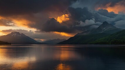 Fototapeta premium background of beautiful and peaceful mountain views