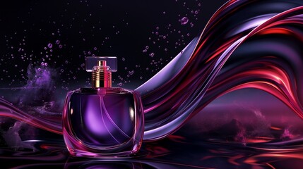 sprayed perfume bottles 