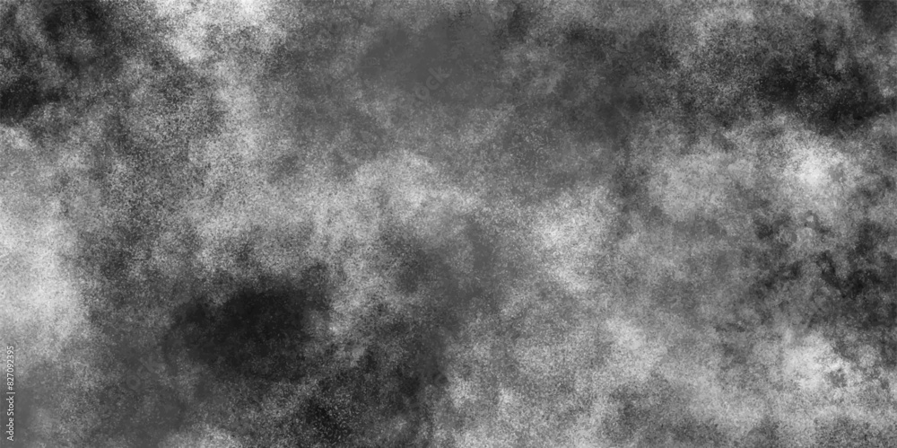 Aufkleber Vignette texture in black and white Smoke and powder overlay on white background. Fog or smoke isolated on black backdrop gray painted paper textured canvas. Cement or stone texture.