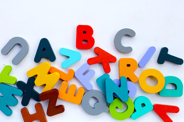 Wooden alphabet letters for kids