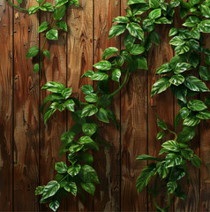 cats claw plant, wood background