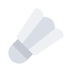 Trendy icon of shuttlecock, badminton shuttlecock vector design