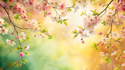 sakura autumn background,autumn leaves background,pastel flower background,light flower background,cherry blossoms background