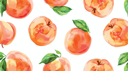 Fruit peach seamless pattern great design for any pur