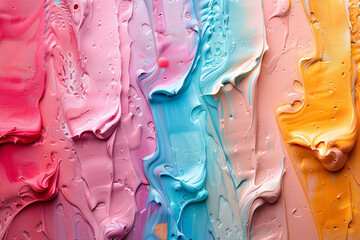 abstract colorful background with ice cream melt - Powered by Adobe