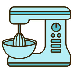 illustration of a mixer. kitchenware equipment