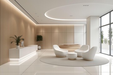 Modern Minimalist Office Space with Glass Partitions and Natural Light