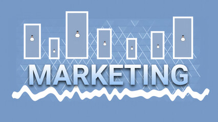 Naklejka premium Marketing images, social network concepts, network marketing images, 