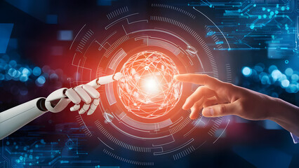 AI,Circuit board,Artificial Intelligence concept