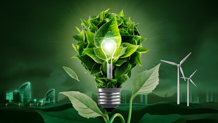 concept of communication green innovation 