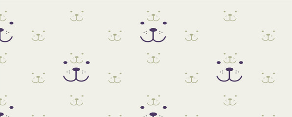 beautiful abstract vintage kids collection element background vintage cartoon allover seamless pattern design illustration in natural purple color combination for digital home textile and apparels