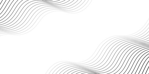 Abstract black wave line background. Vector illustration © AdityasStd