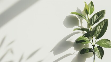Fototapeta premium Aesthetic and beautiful minimalism nature-inspired wallpaper featuring serene natural elements with ample copy space for text, perfect for backgrounds, presentations, or digital art projects.