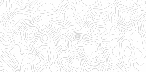 Fototapeta premium Lines Topographic contour lines vector map seamless pattern. Geographic mountain relief. Abstract lines background. Contour maps. Vector illustration, Topo contour map design.