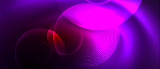 Neon magic light design. Vector Illustration For Wallpaper, Banner, Background, Card, Book Illustration, landing page