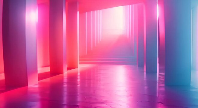 Minimalist 3D digital dawn, light gradients symbolizing the rise of AI ethics