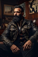 man with jecat UHD Wallpapar