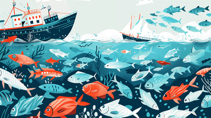 Sustainable fisheries help maintain fish populations and marine ecosystems.