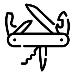 swiss army knife outline icon