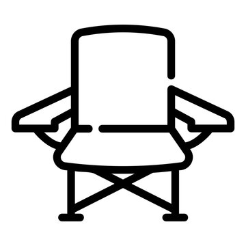 recommend clip art: camping chair outline icon