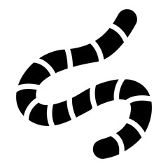 earthworm glyph icon
