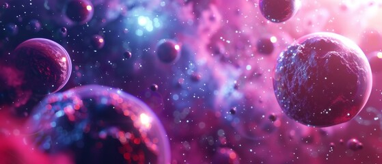 Fototapeta premium Cosmic Wonder Space and galaxy themes for a futuristic feel