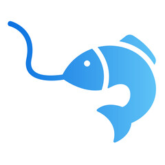 fishing gradient icon
