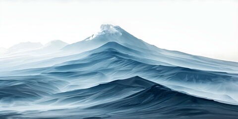 The Symbolic Power of a Volcano: Capturing Both Resting and Erupting Phases. Concept Natural Landscapes, Geological Phenomena, Symbolism in Nature, Volcanic Activity, Power of Nature