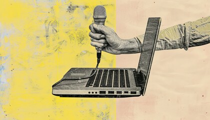 Digital Journalism: A Fusion of Collage Art and Breaking News