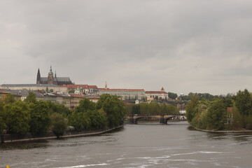 View of the river of Prague
