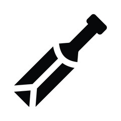 Vector of cricket bat in editable design style