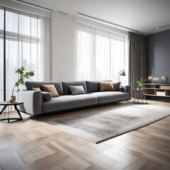 Fototapeta premium modern living room with sofa