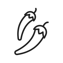 Chili Icon vector image. Suitable for mobile apps, web apps and print media