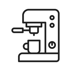 Coffee Machine Icon vector image. Suitable for mobile apps, web apps and print media